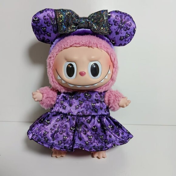 Disney Haunted Mansion Wallpaper Inspired Labubu Dress and Ears - Picture 7 of 7